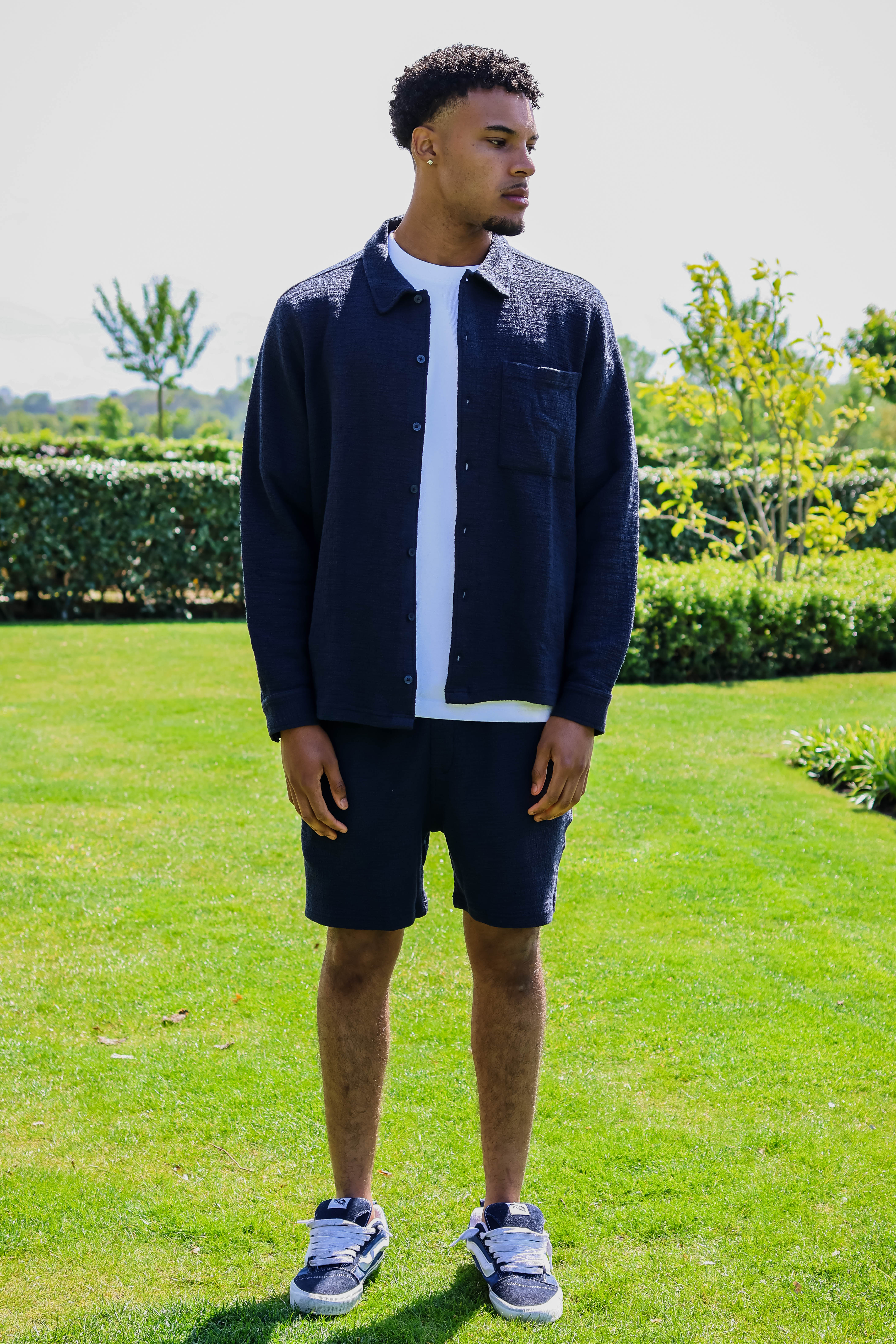 Samsoe Samsoe Heren Bermuda Blauw 2