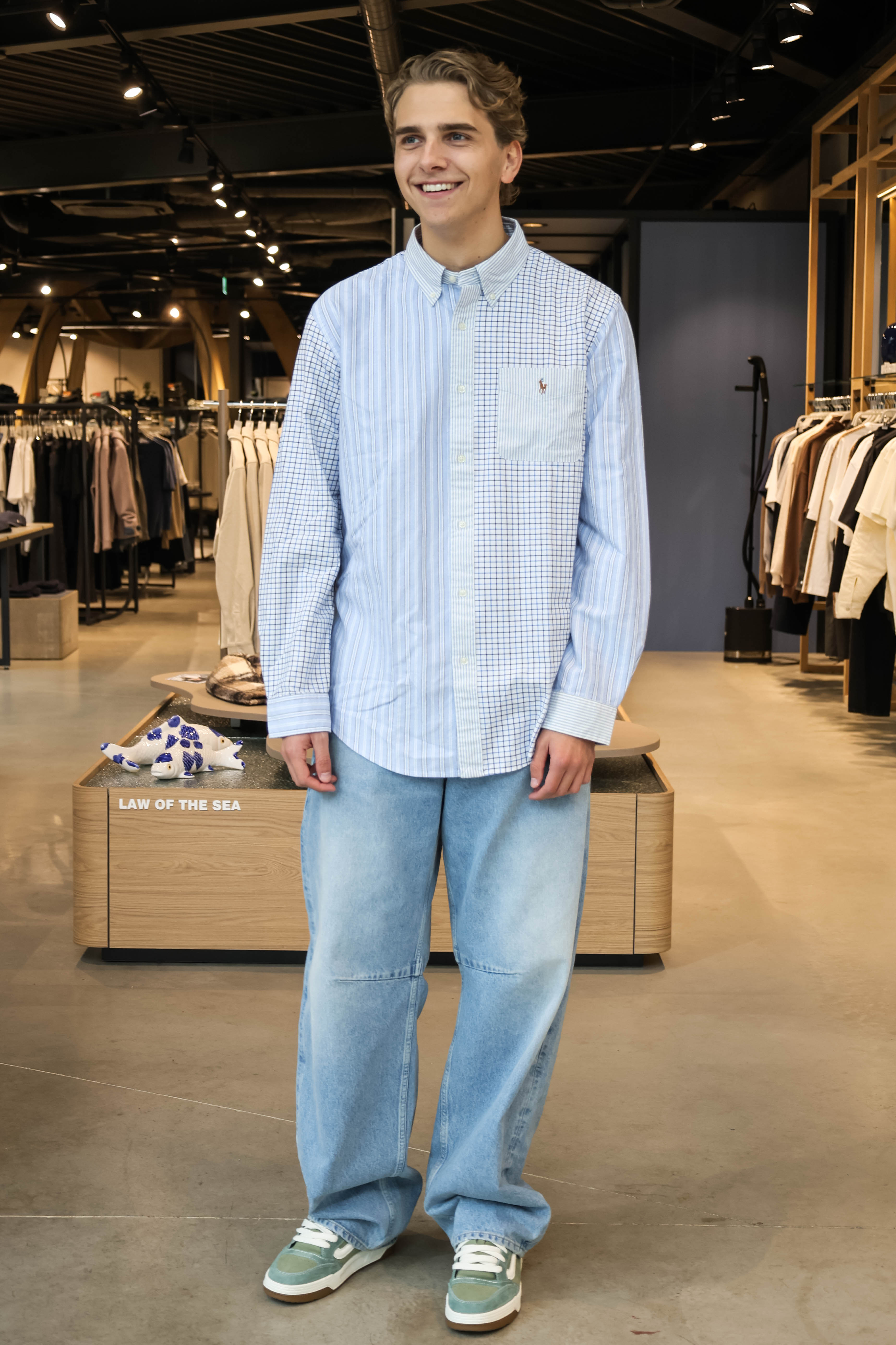 Ralph Lauren Heren Overhemd Lange Mouw Lichtblauw 2