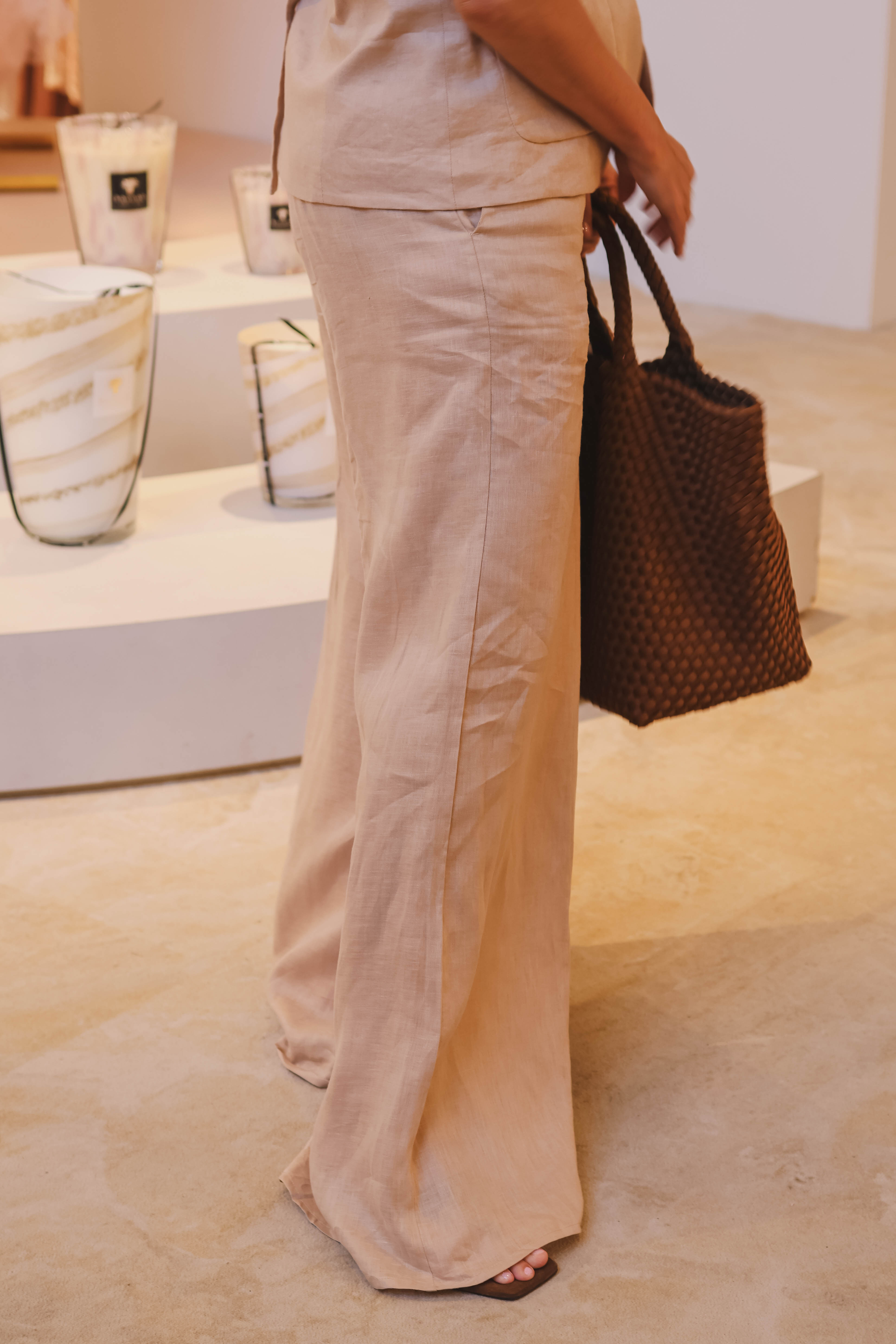 Semicouture Dames Broek Beige 2