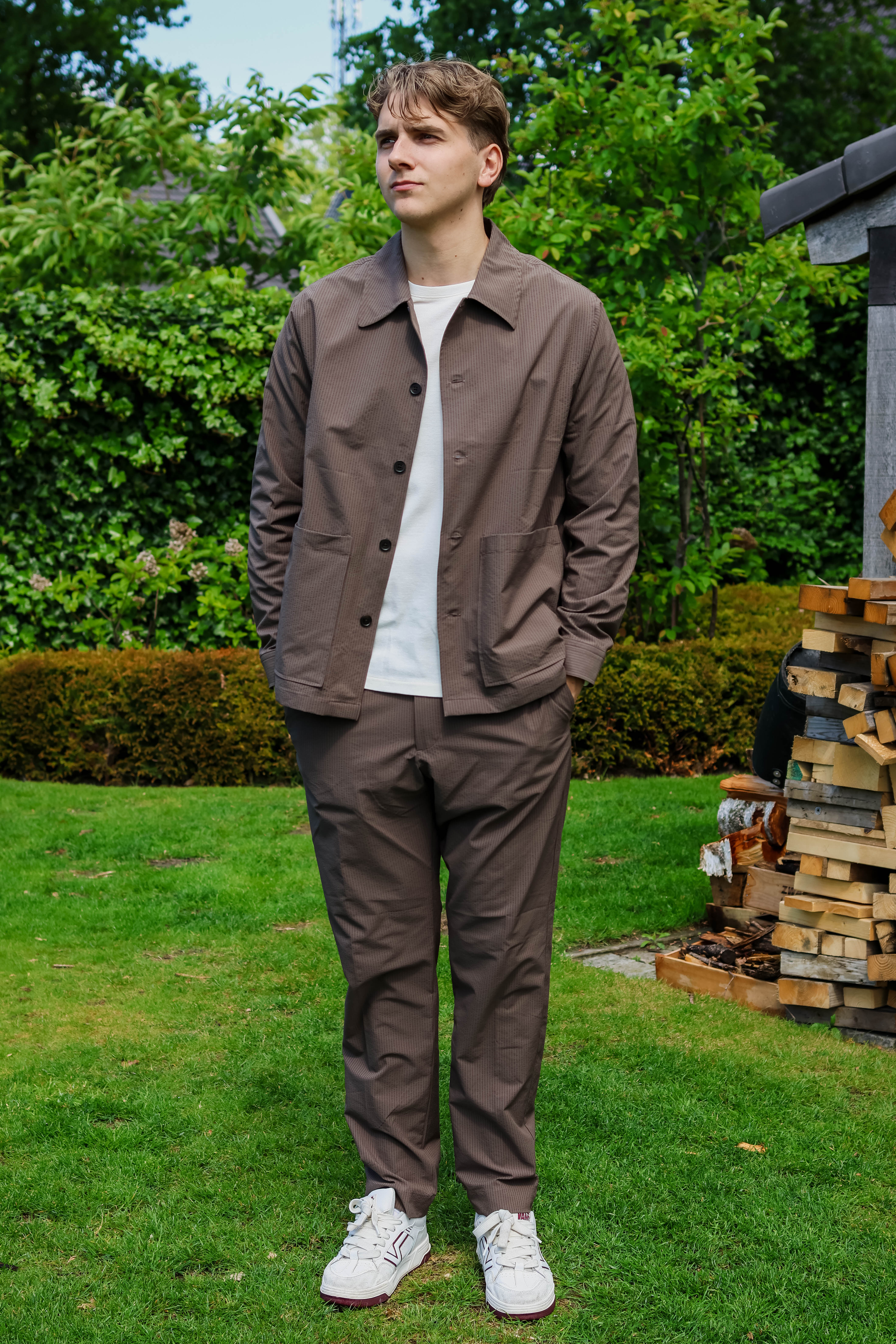 NN.07 Heren Overshirt Bruin 2