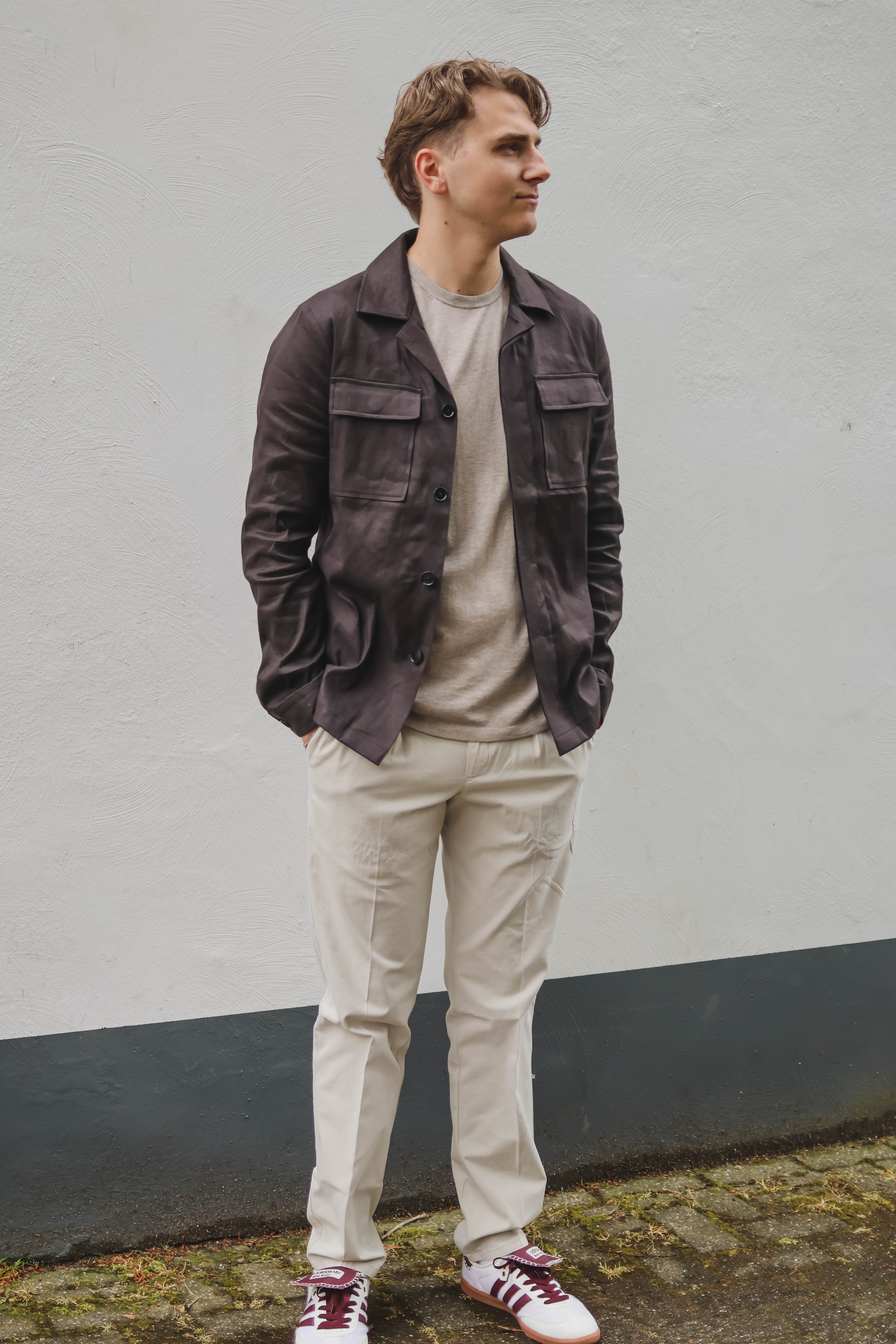 Profuomo Heren Overshirt Bruin 2