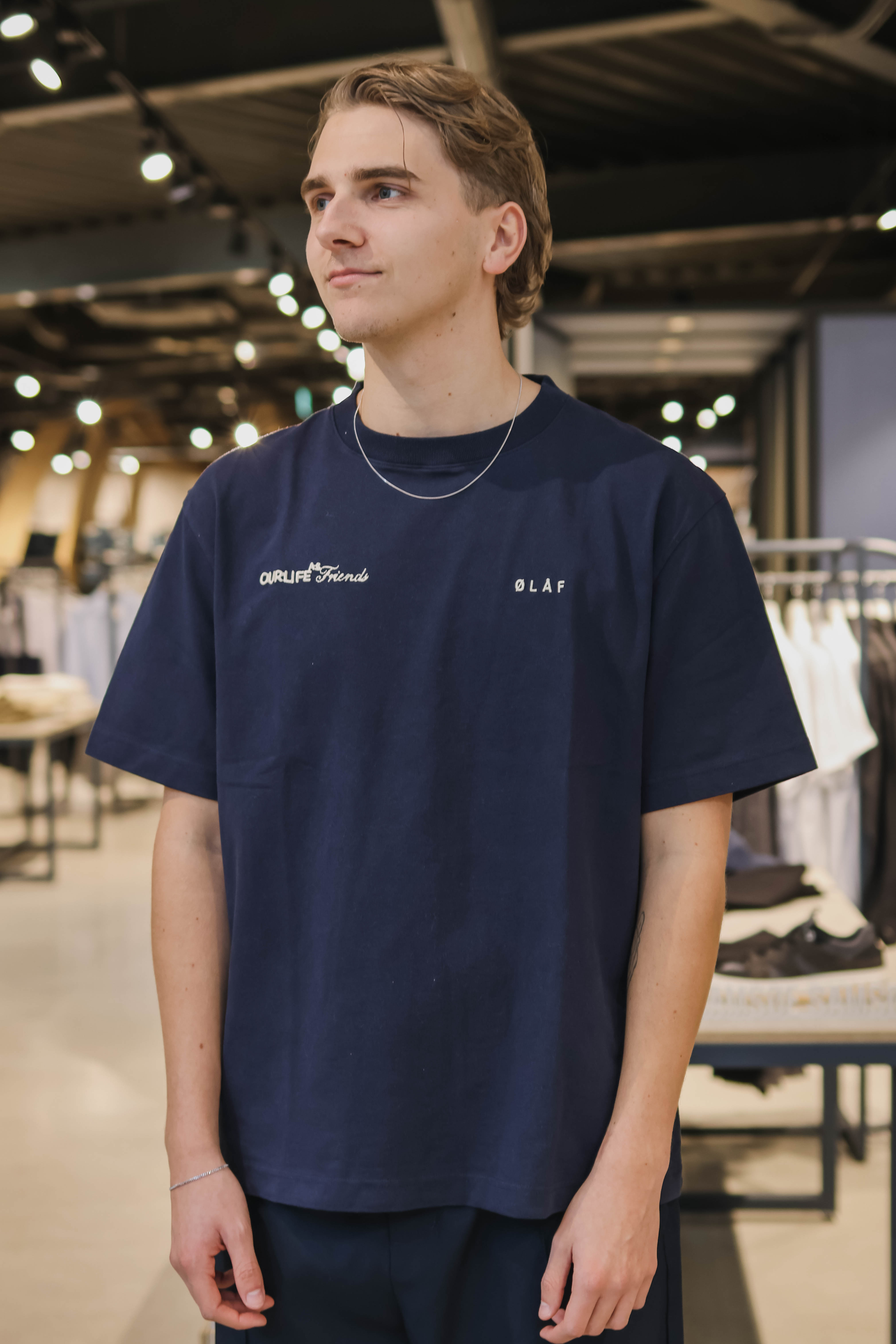 OLAF Heren T-shirt Blauw 1
