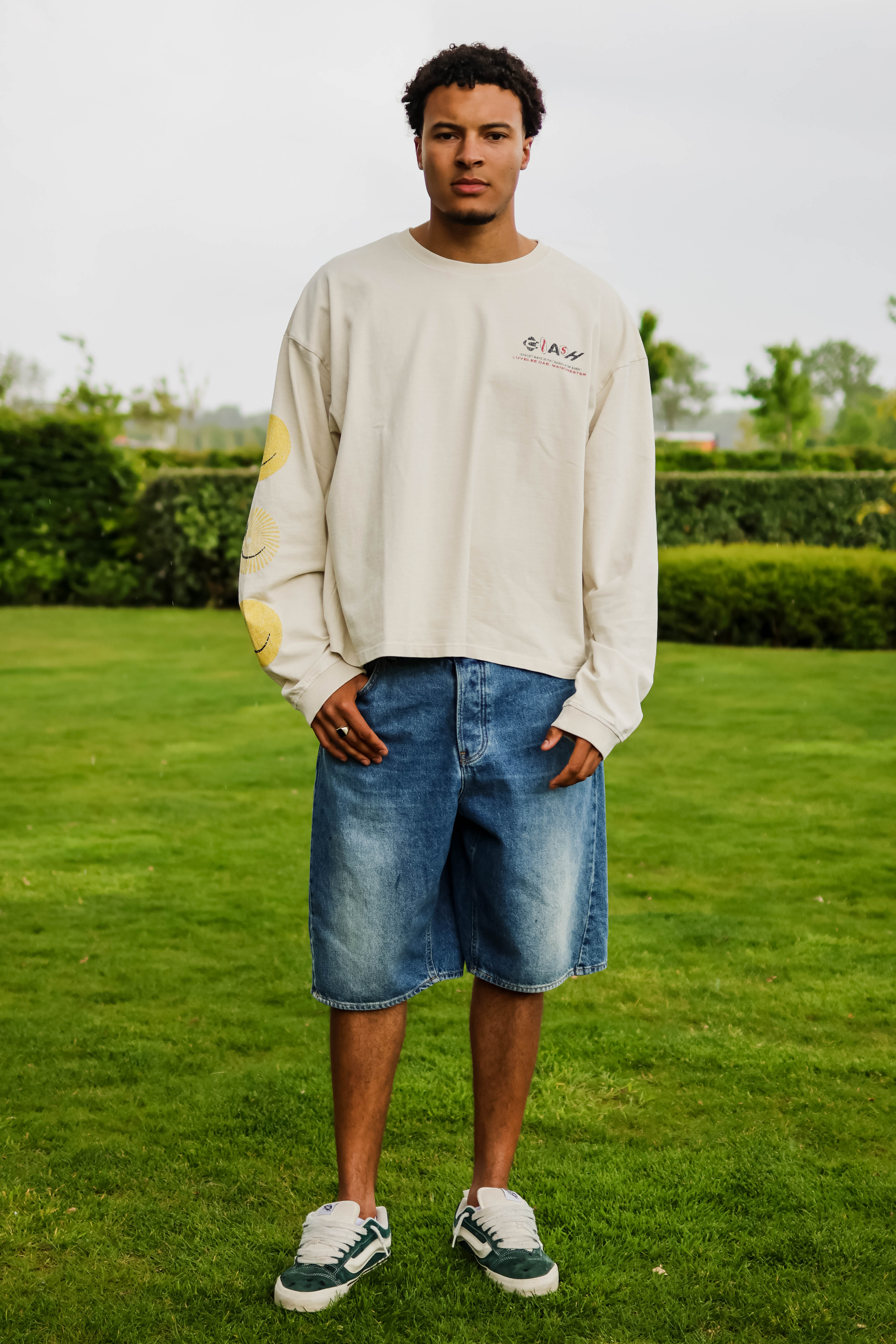 Lovelee Dae Heren T-shirt Longsleeve Wit 2