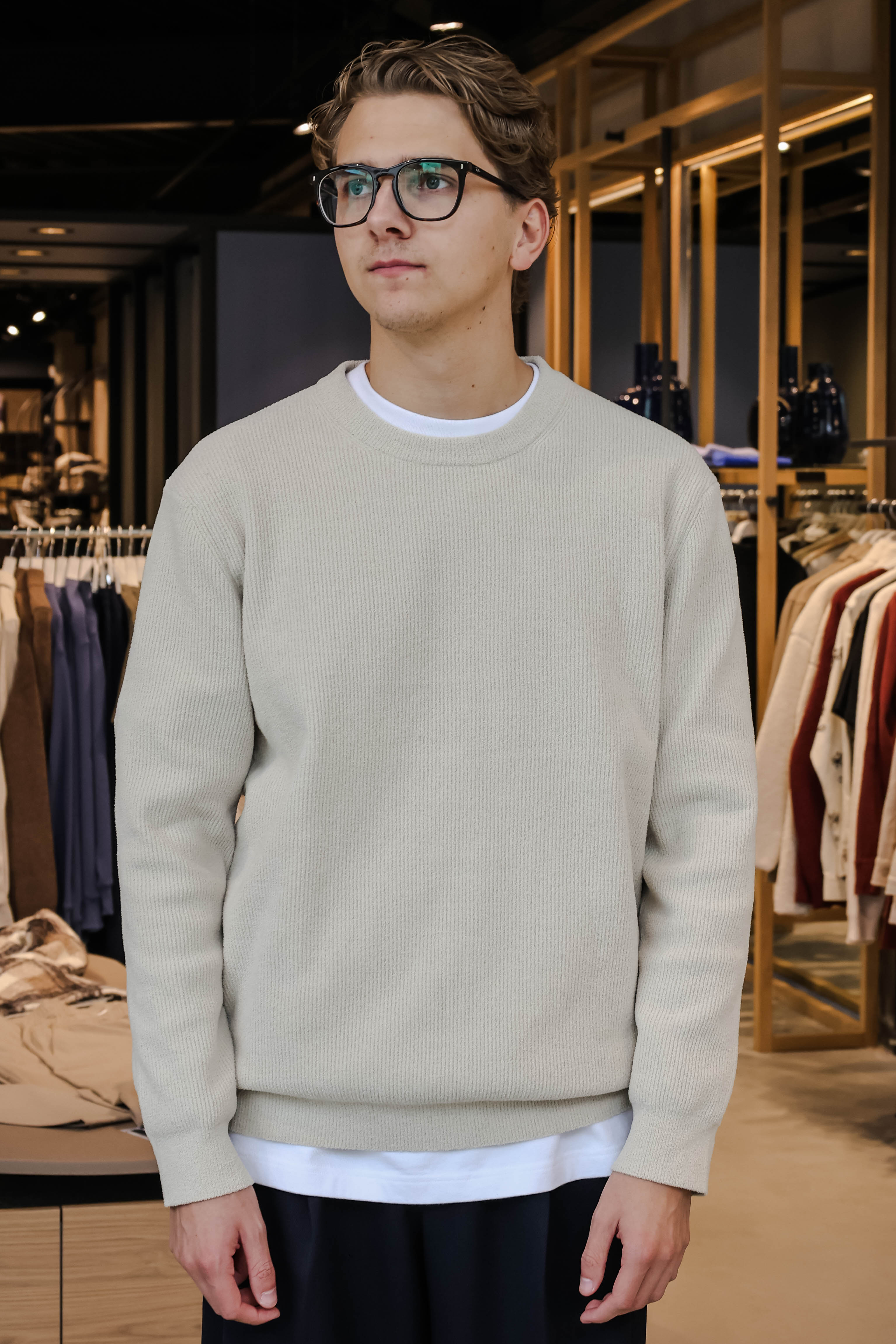 NN.07 Heren T-shirt Beige 1