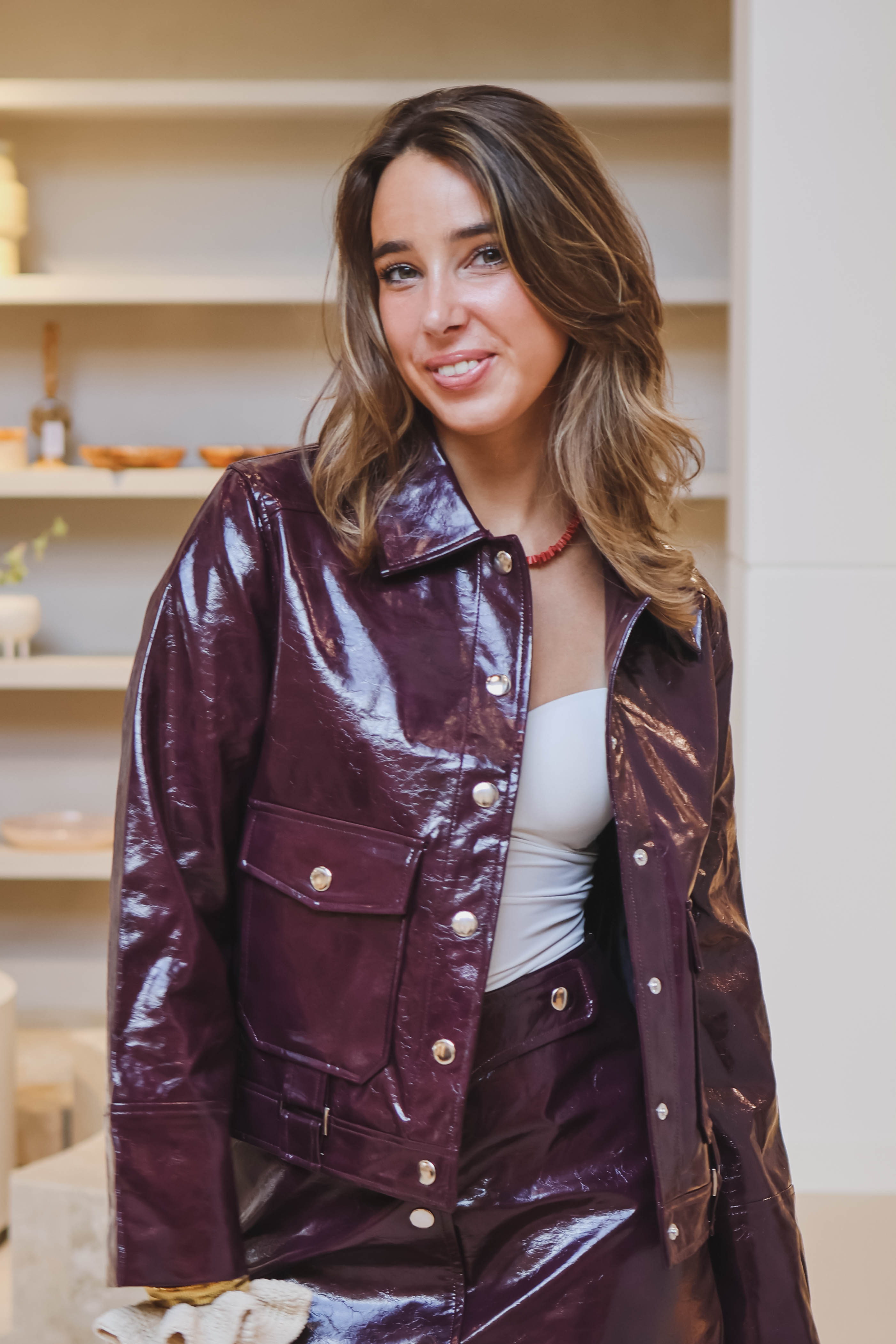 Laagam Dames Blazer Rood 1