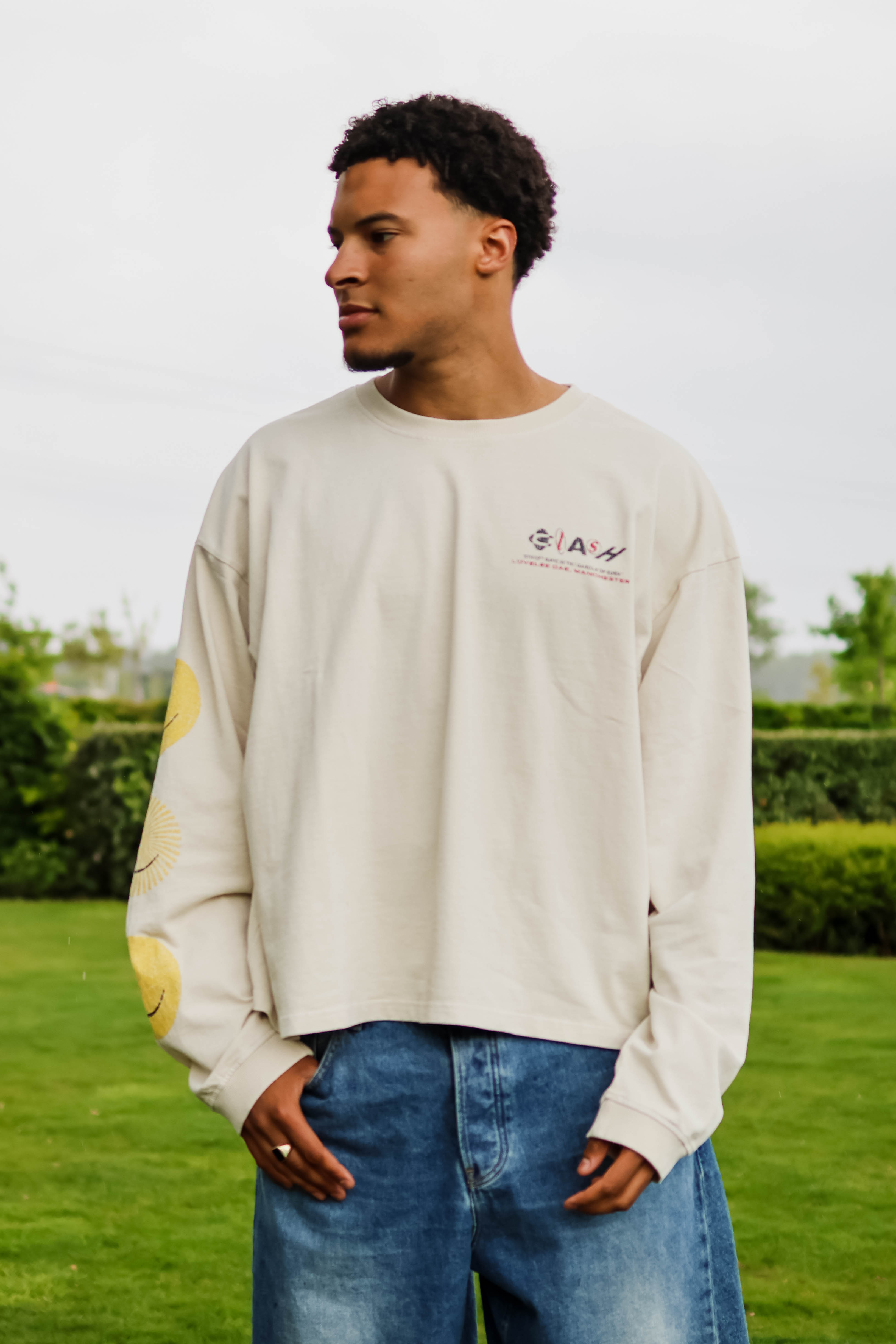 Lovelee Dae Heren T-shirt Longsleeve Wit 1