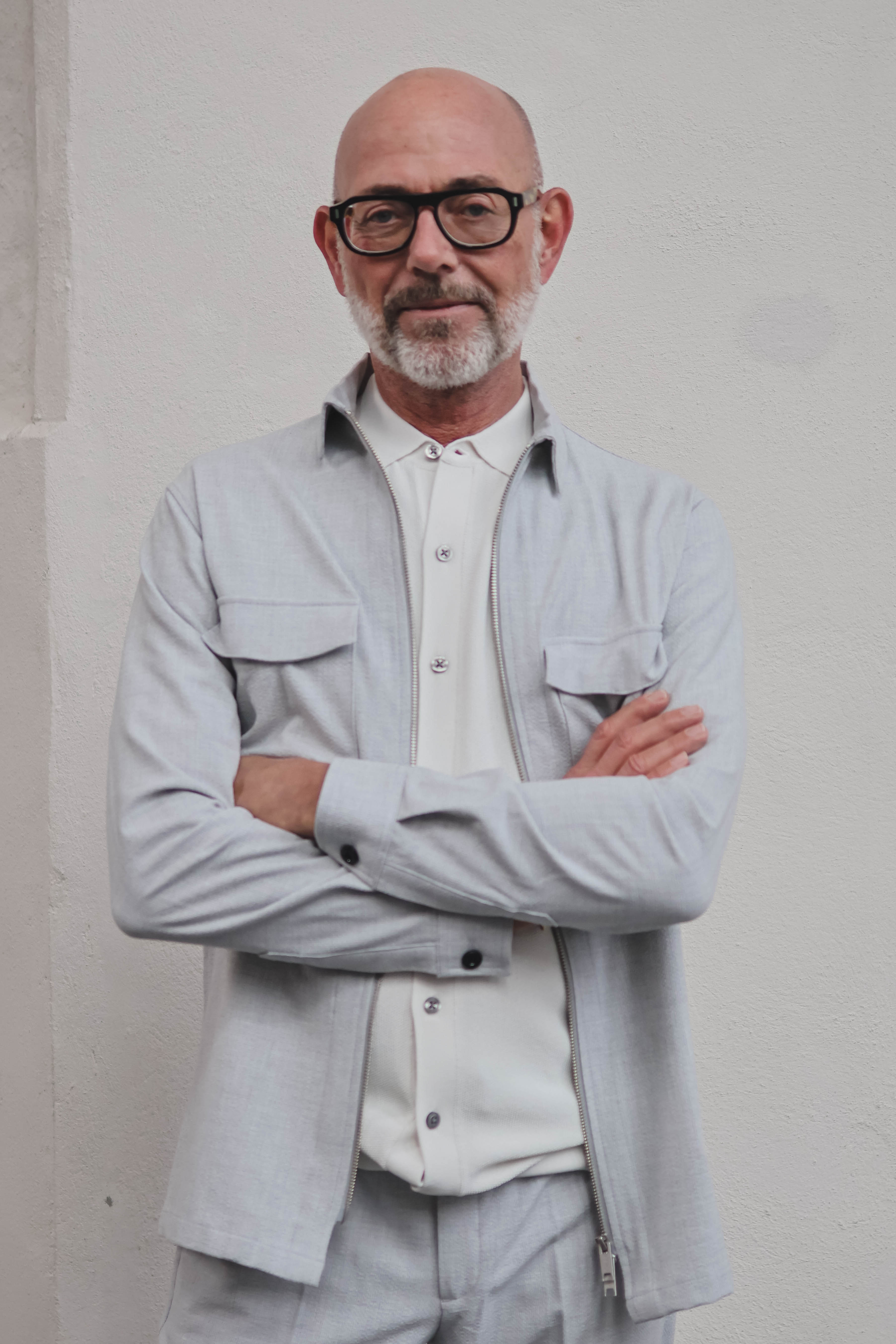 Genti Heren Overshirt Grijs 1