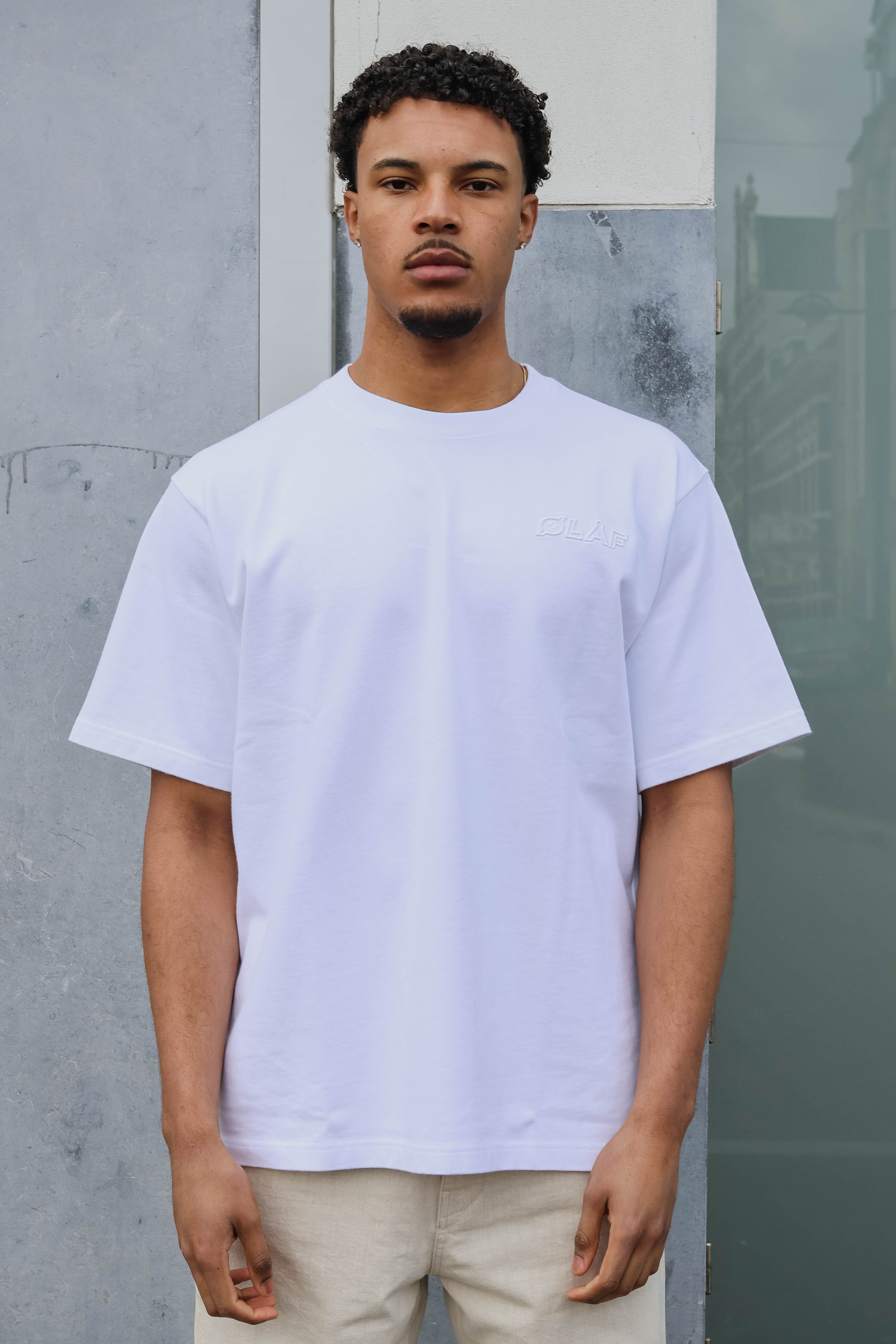 OLAF Heren T-shirt Wit 1