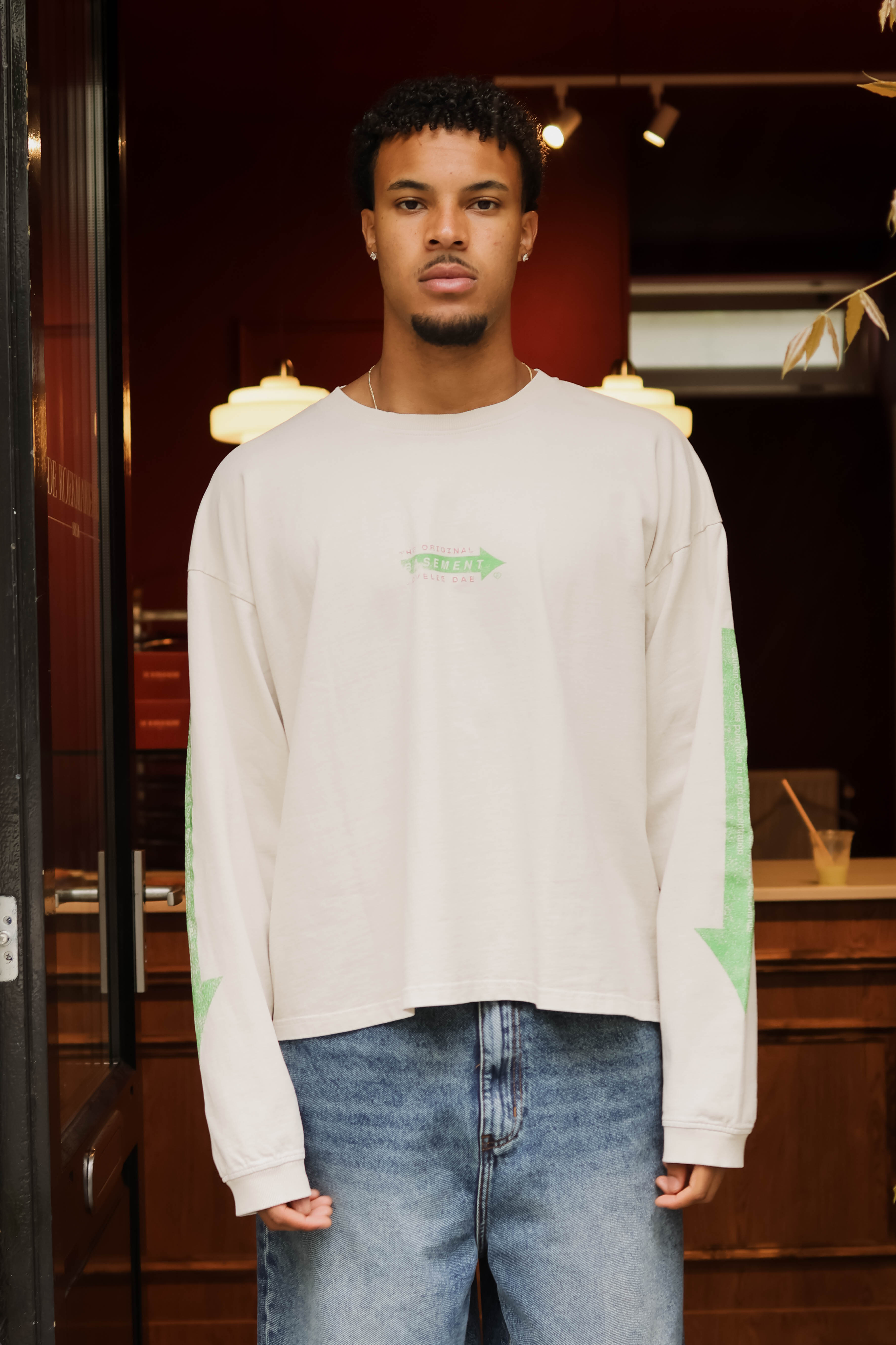 Lovelee Dae Heren T-shirt Longsleeve Wit 1