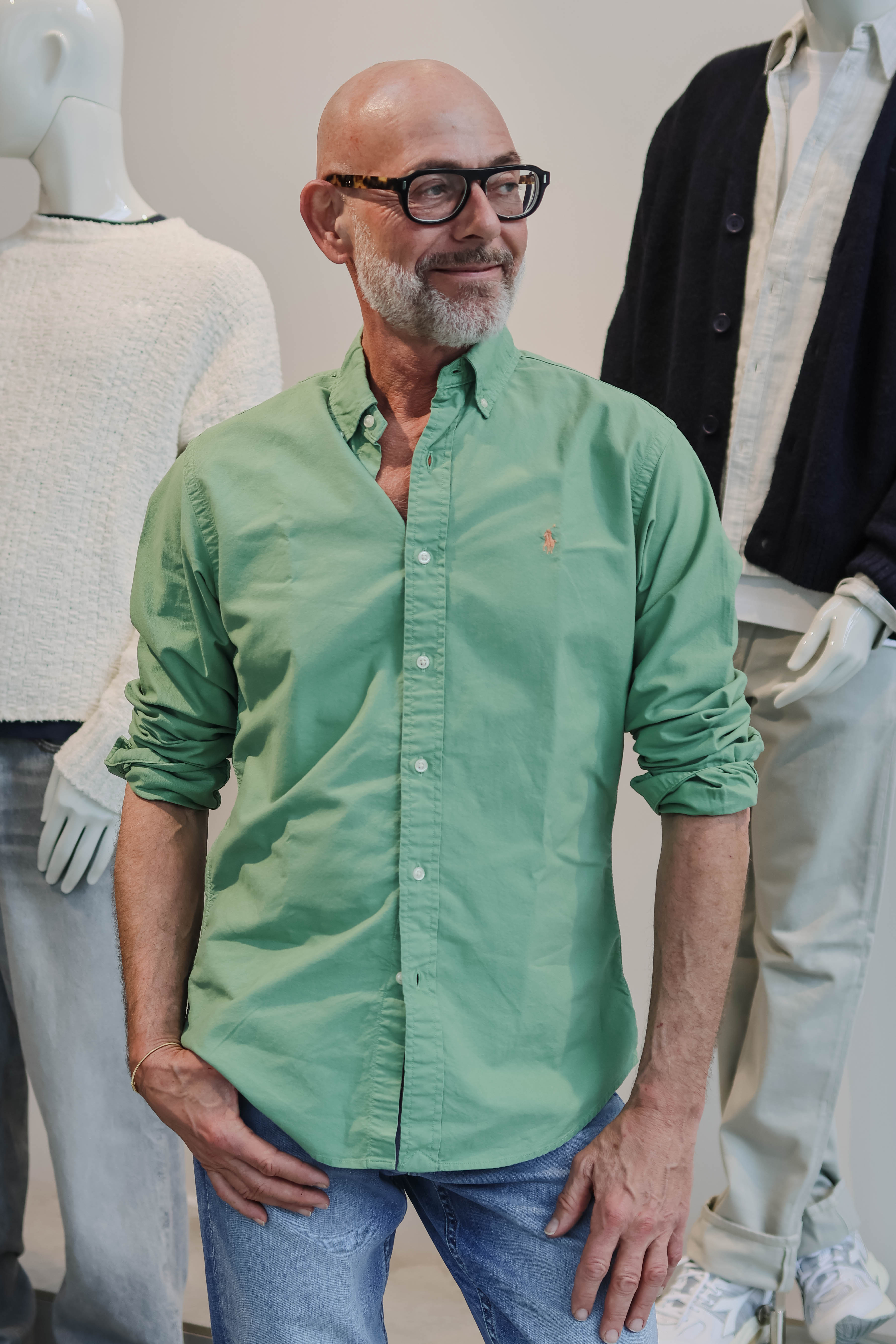 Ralph Lauren Heren Overhemd Lange Mouw Groen 1