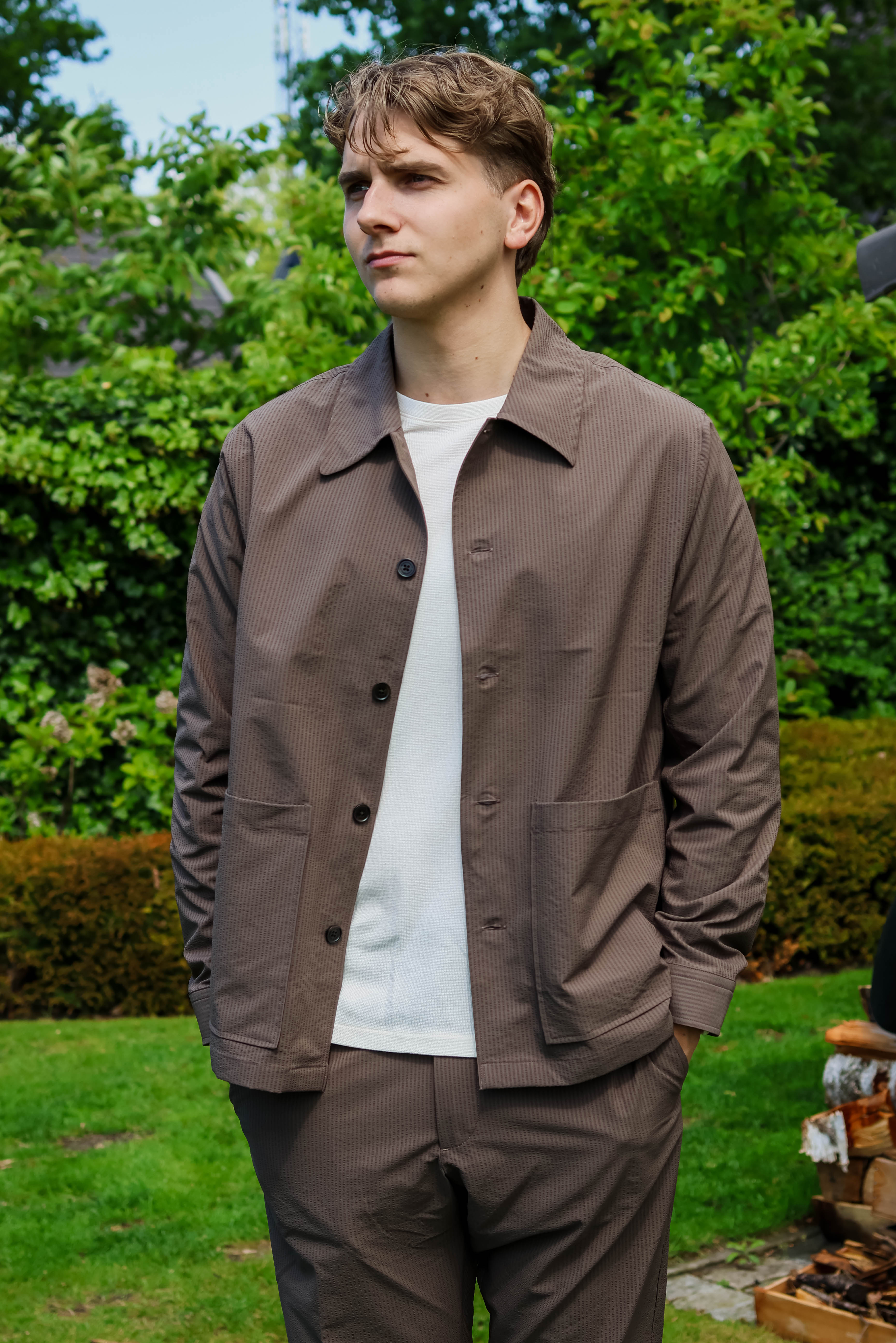 NN.07 Heren Overshirt Bruin 1