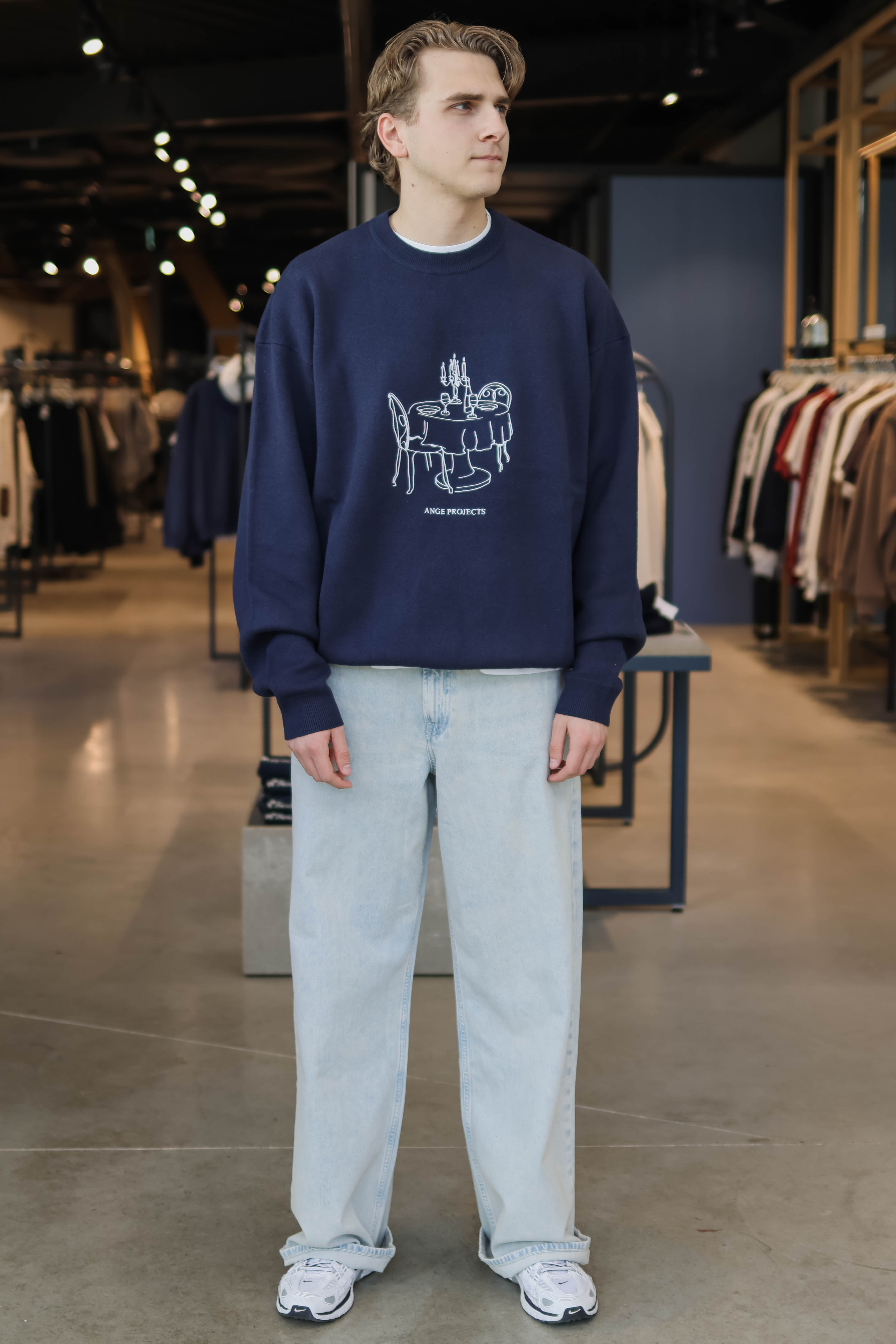 Ange Projects Heren Trui Blauw 2