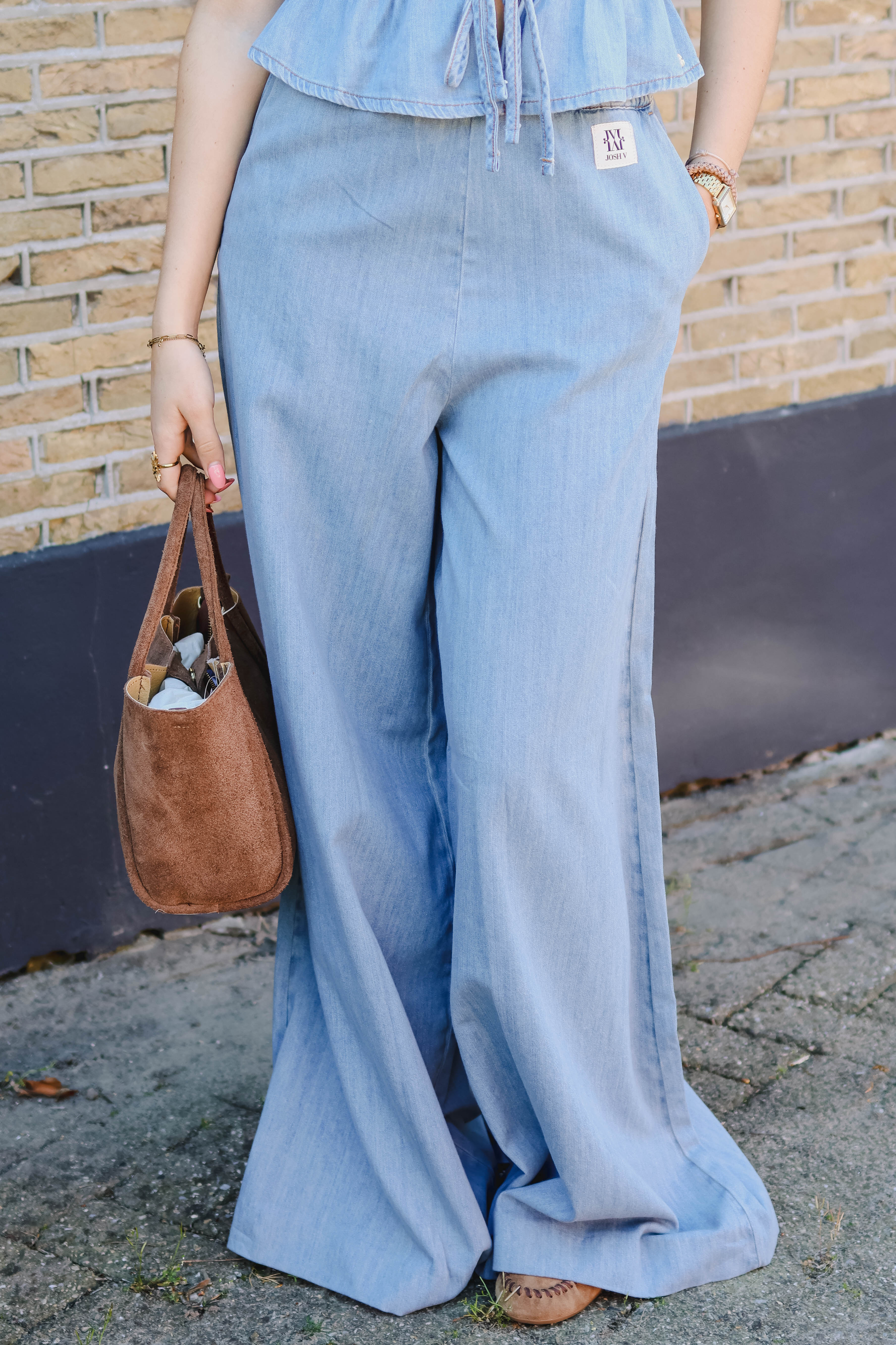 JOSH V Dames Broek Blauw 1