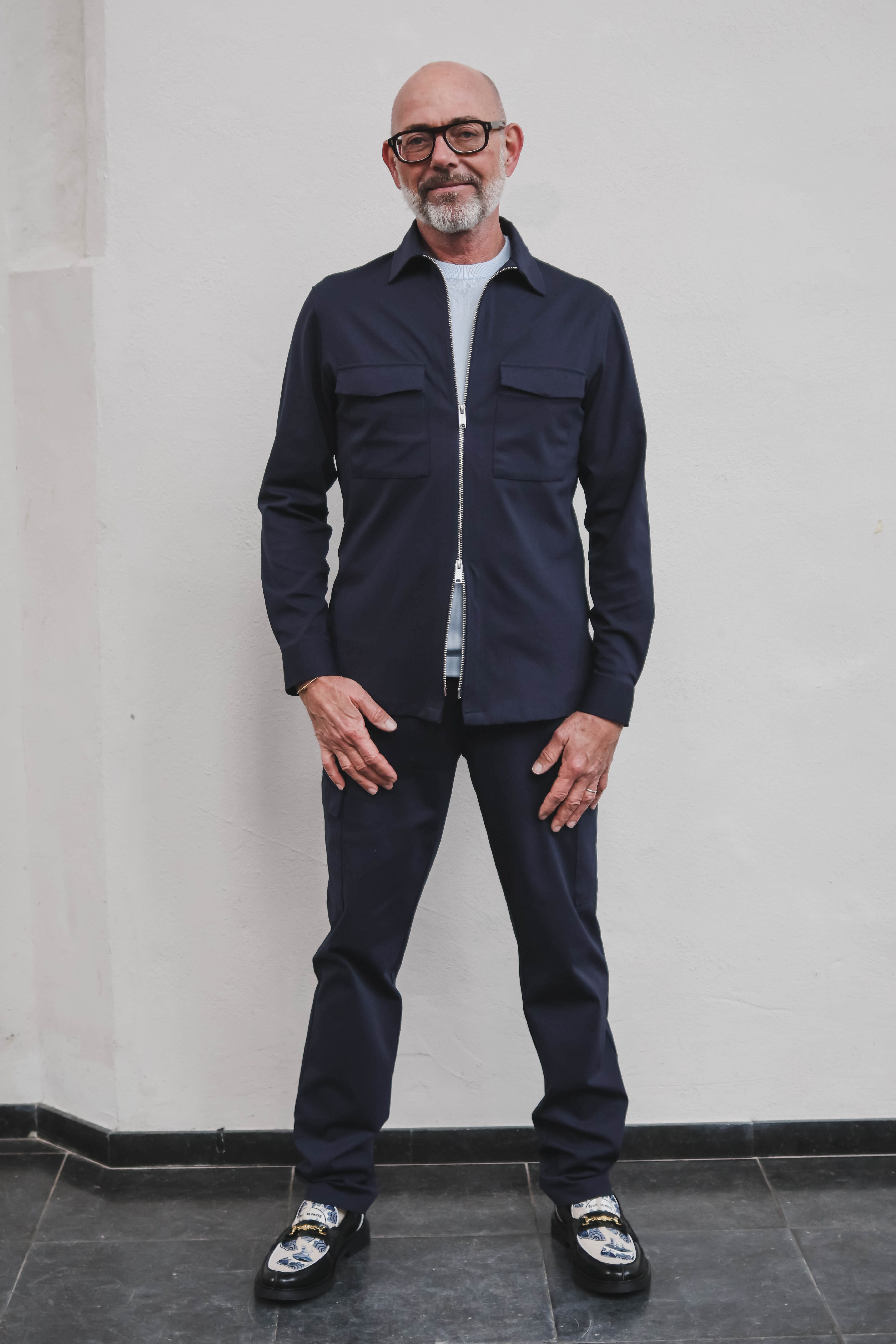Genti Heren Overshirt Blauw 2