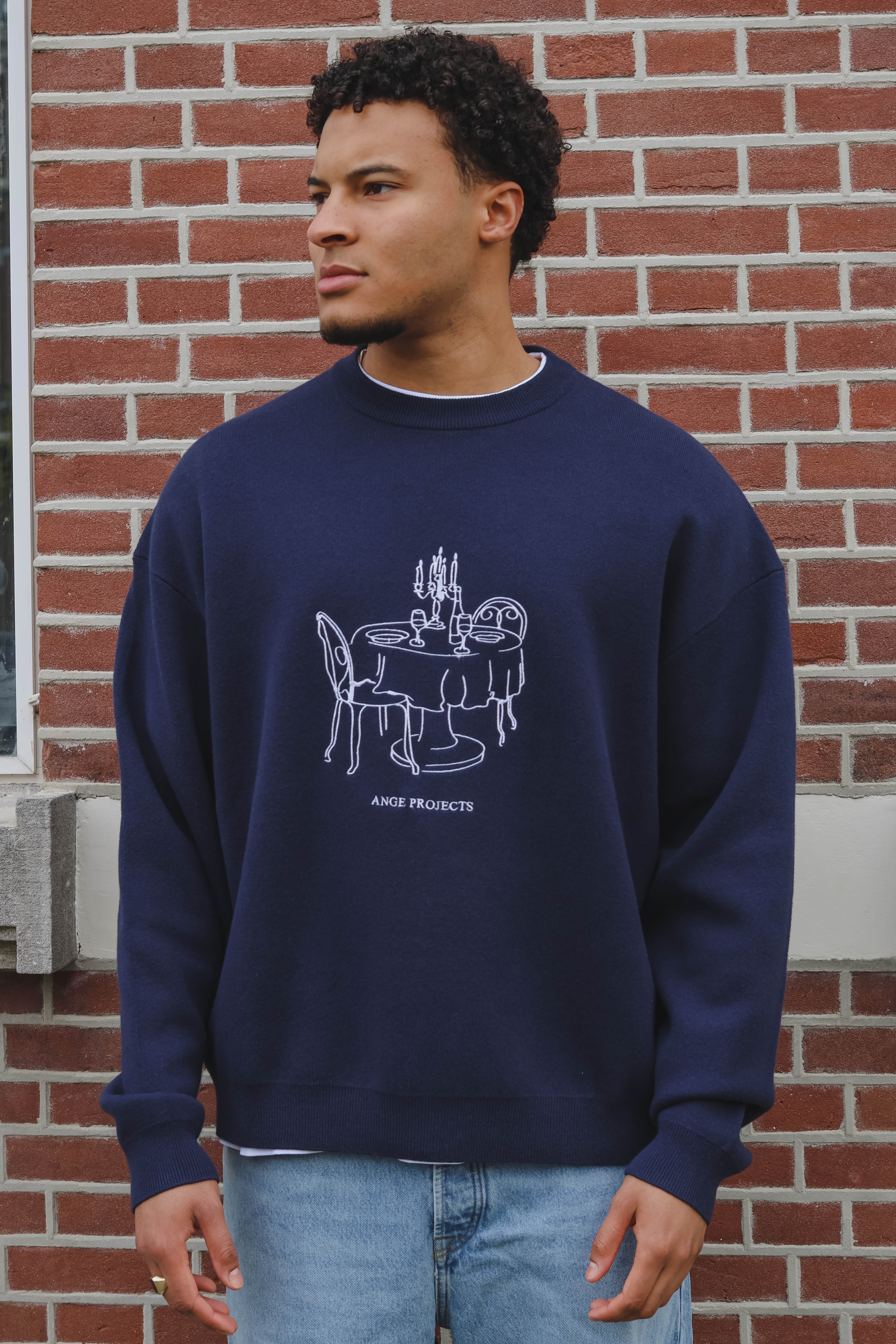 Ange Projects Heren Trui Blauw 1