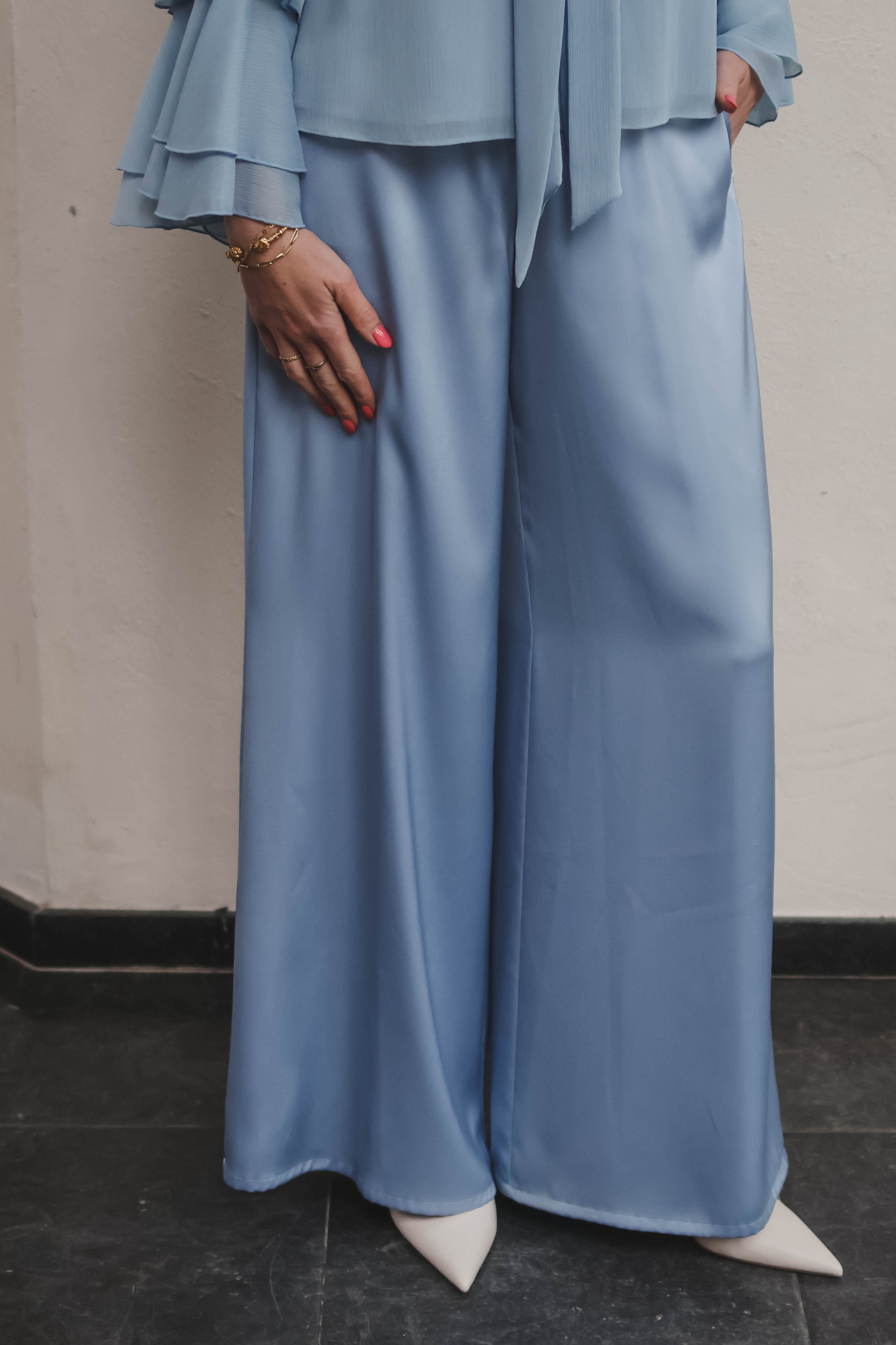 Vera Mont Dames Broek Lichtblauw 1