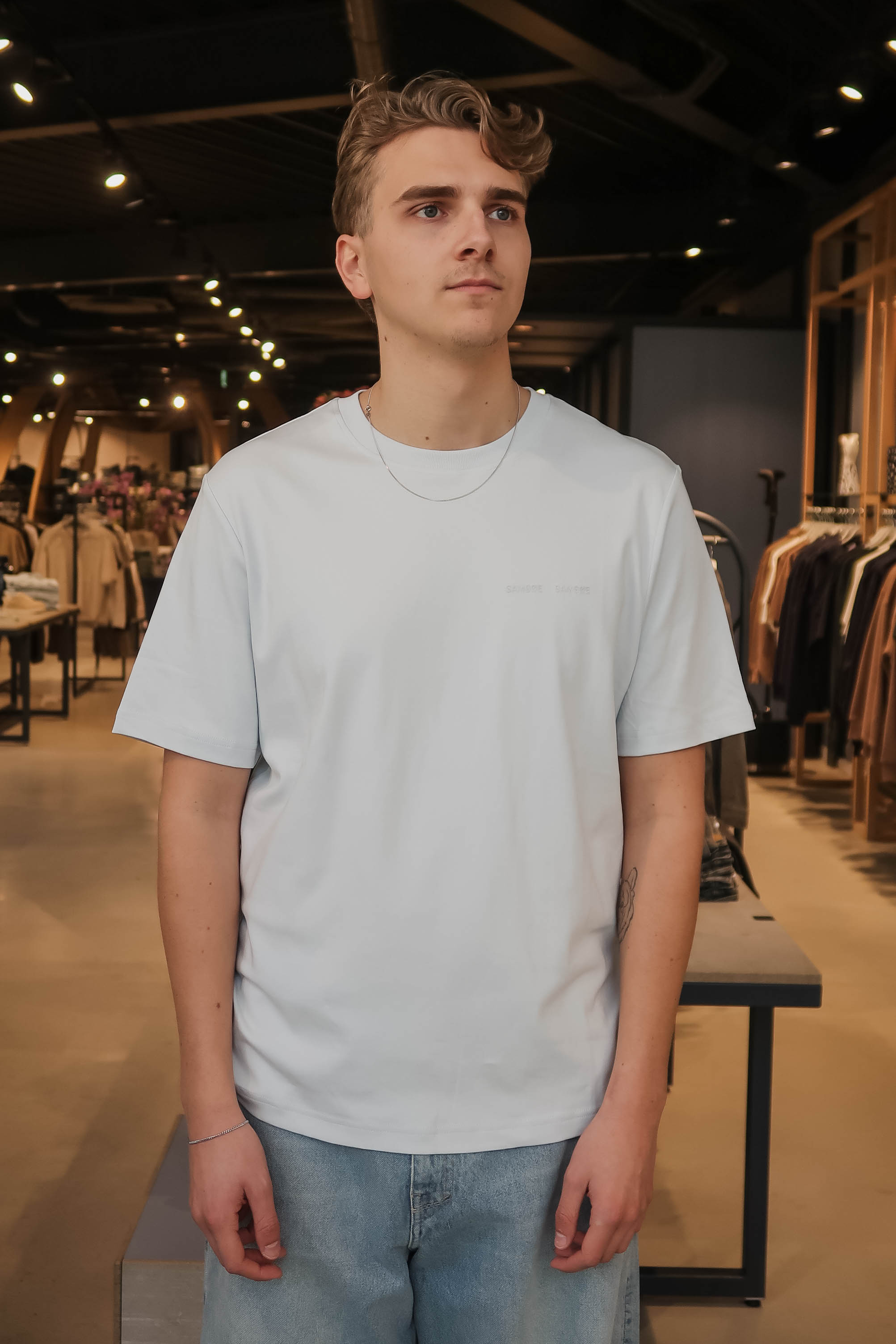 Samsoe Samsoe Heren T-shirt Blauw 1