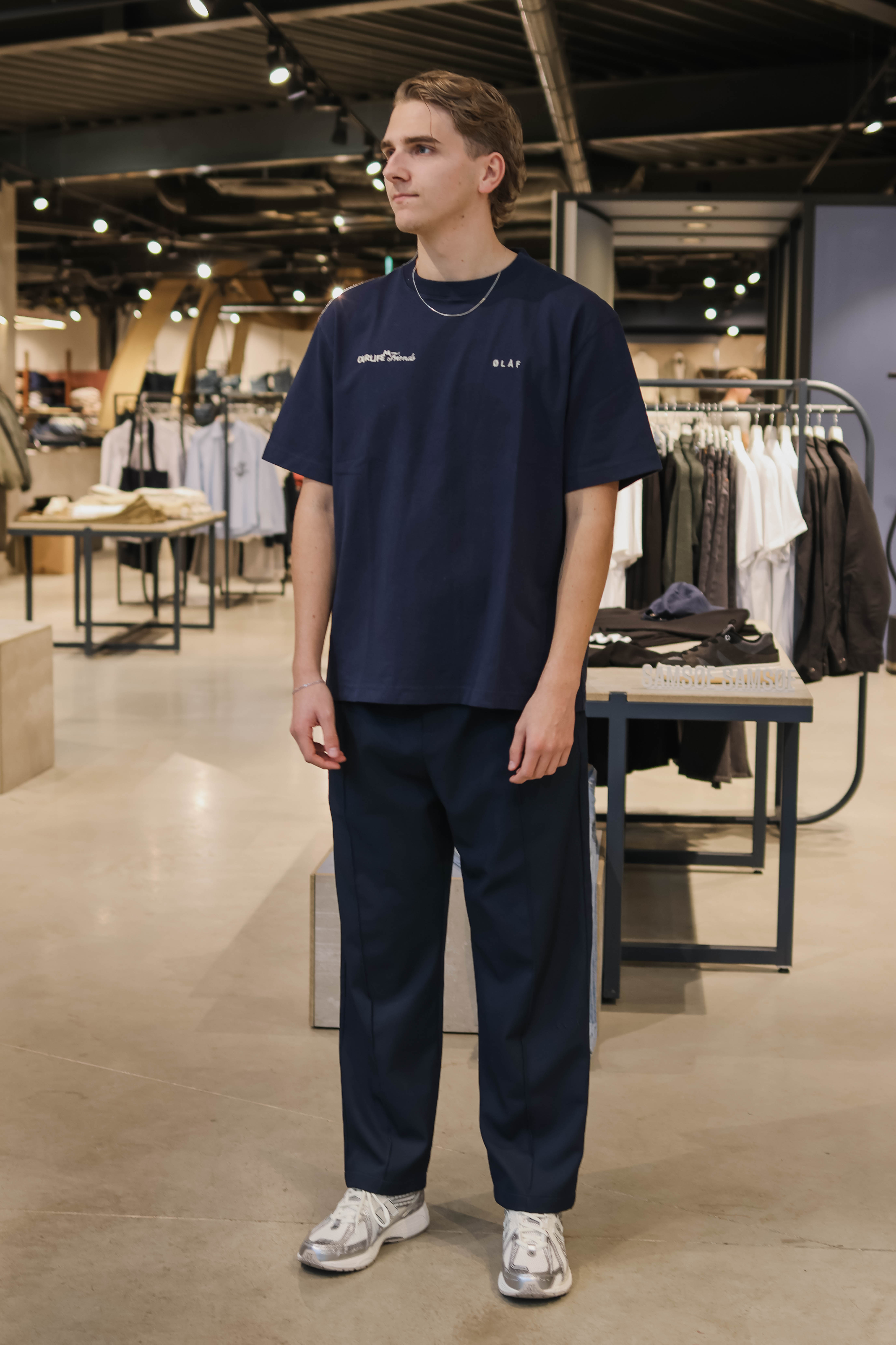 OLAF Heren T-shirt Blauw 2