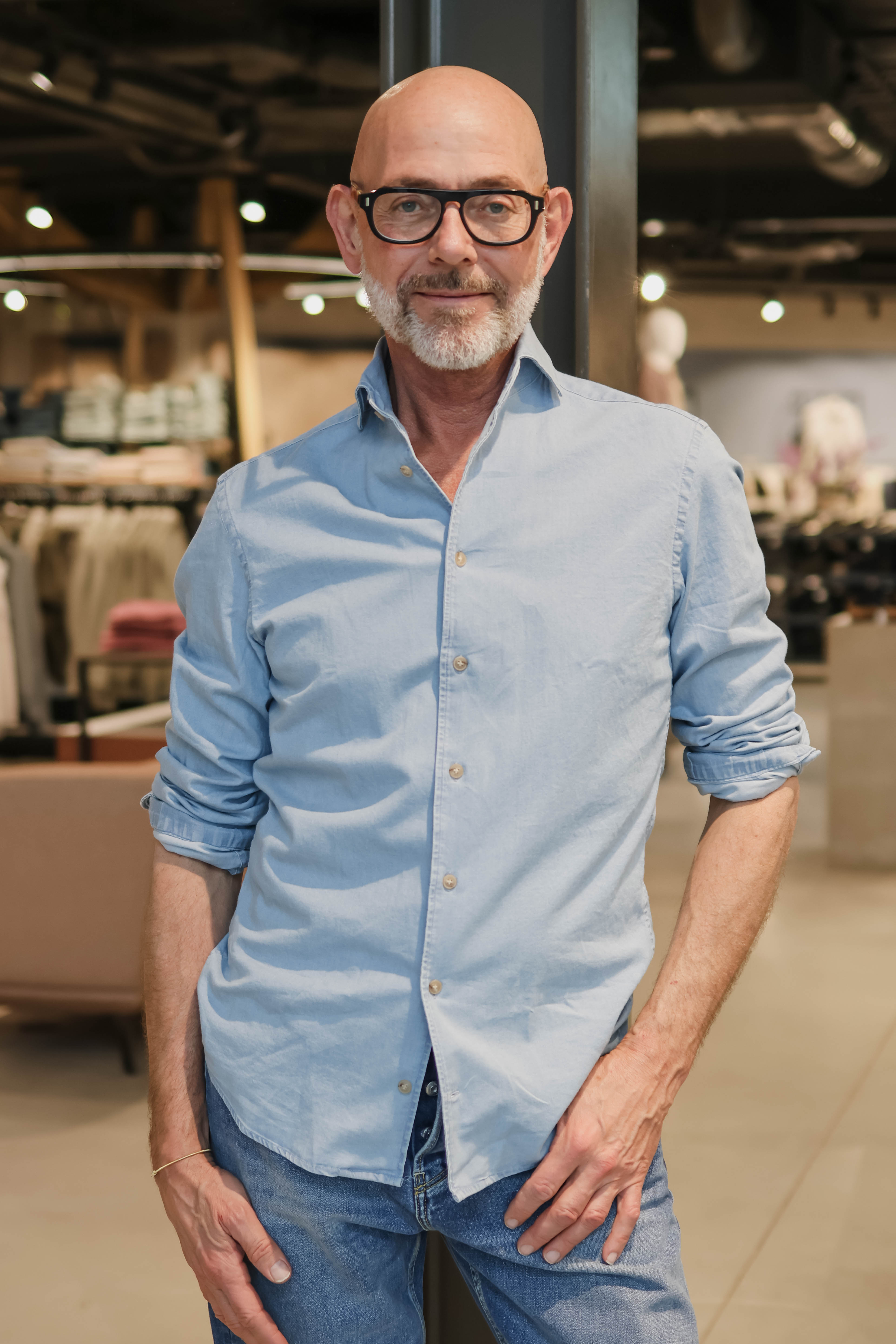 John Miller Heren Overhemd Lange Mouw Lichtblauw 1