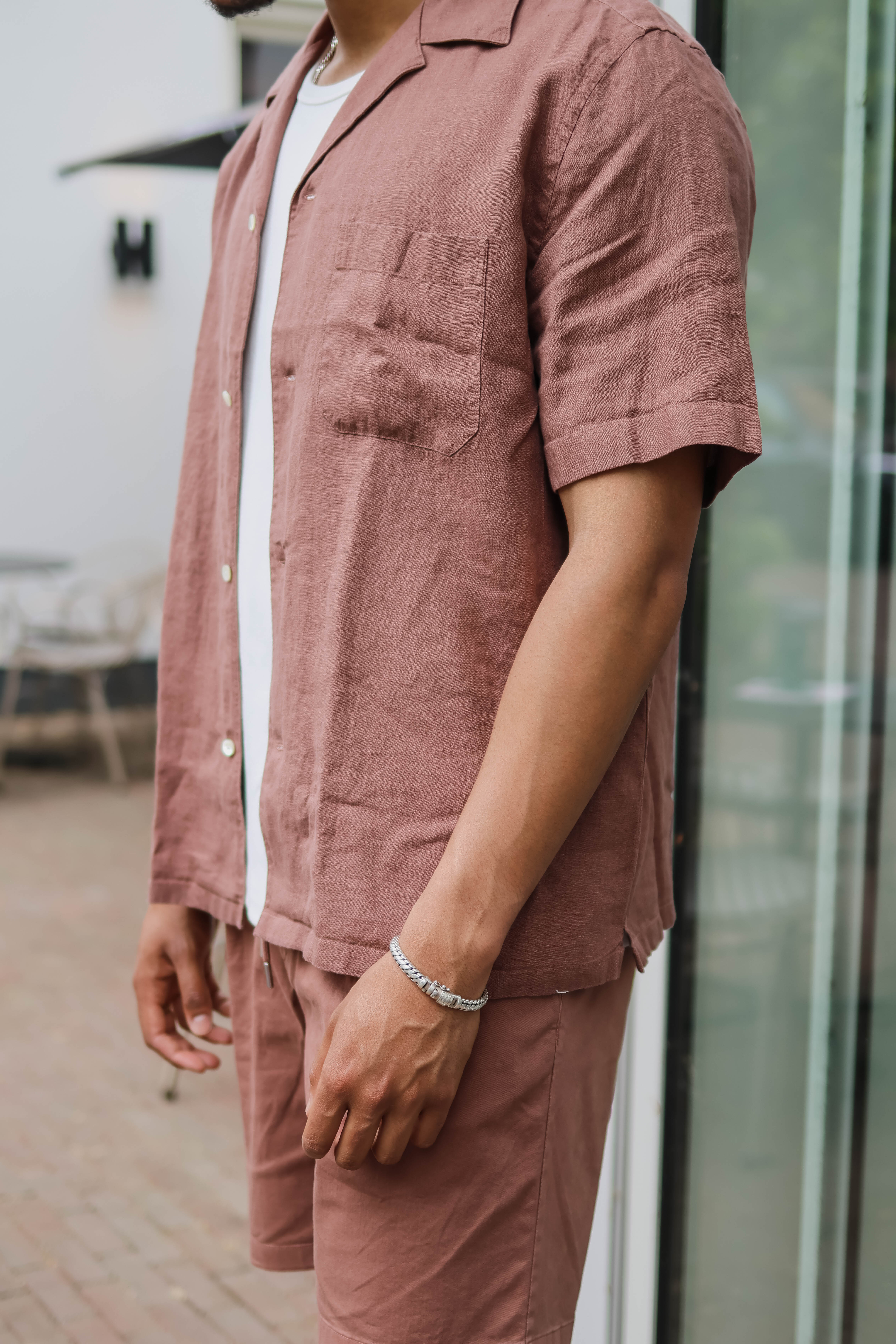 Profuomo Heren Overhemd Lange Mouw Rood 2