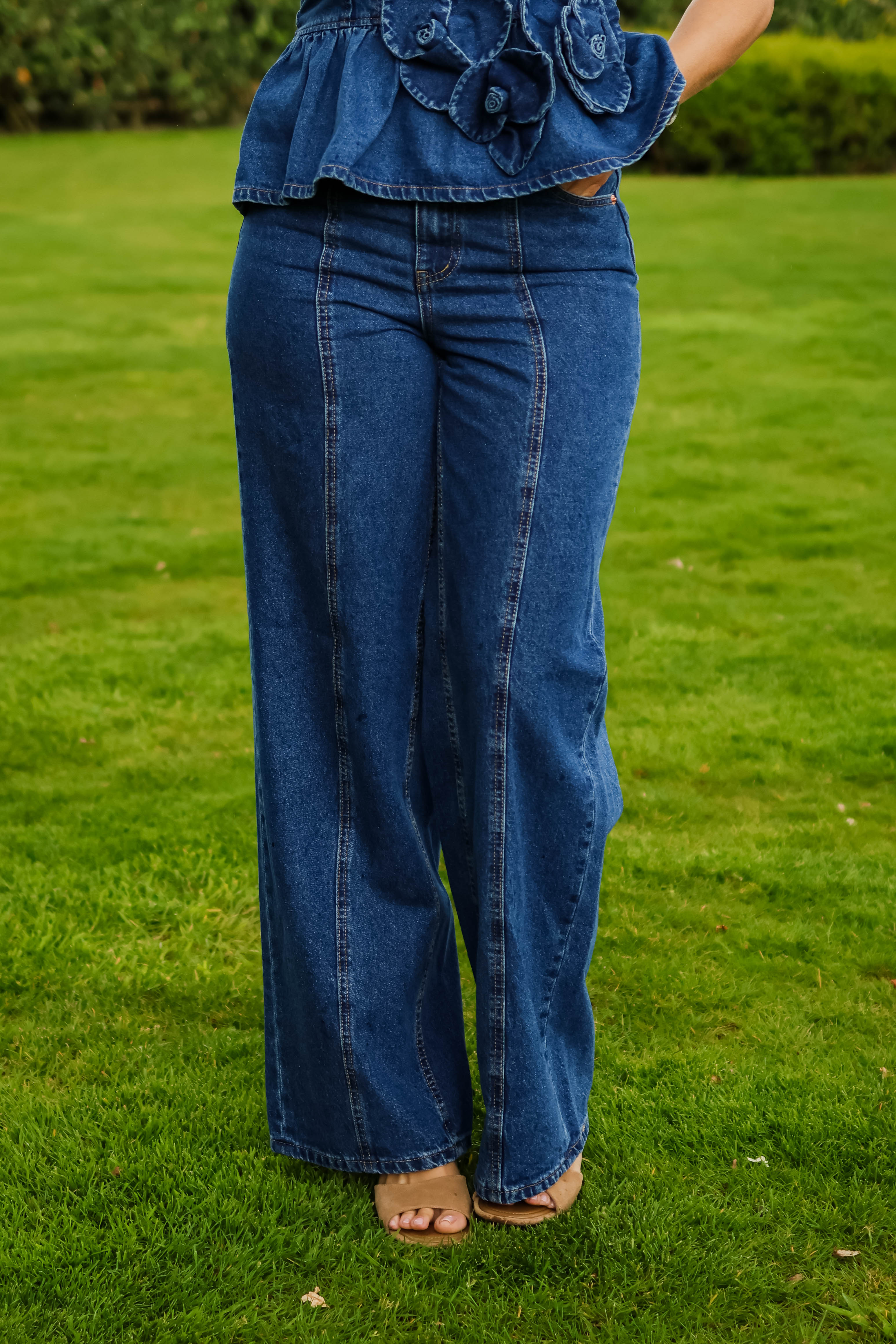 YAS YAS Dames Jeans Blauw 1