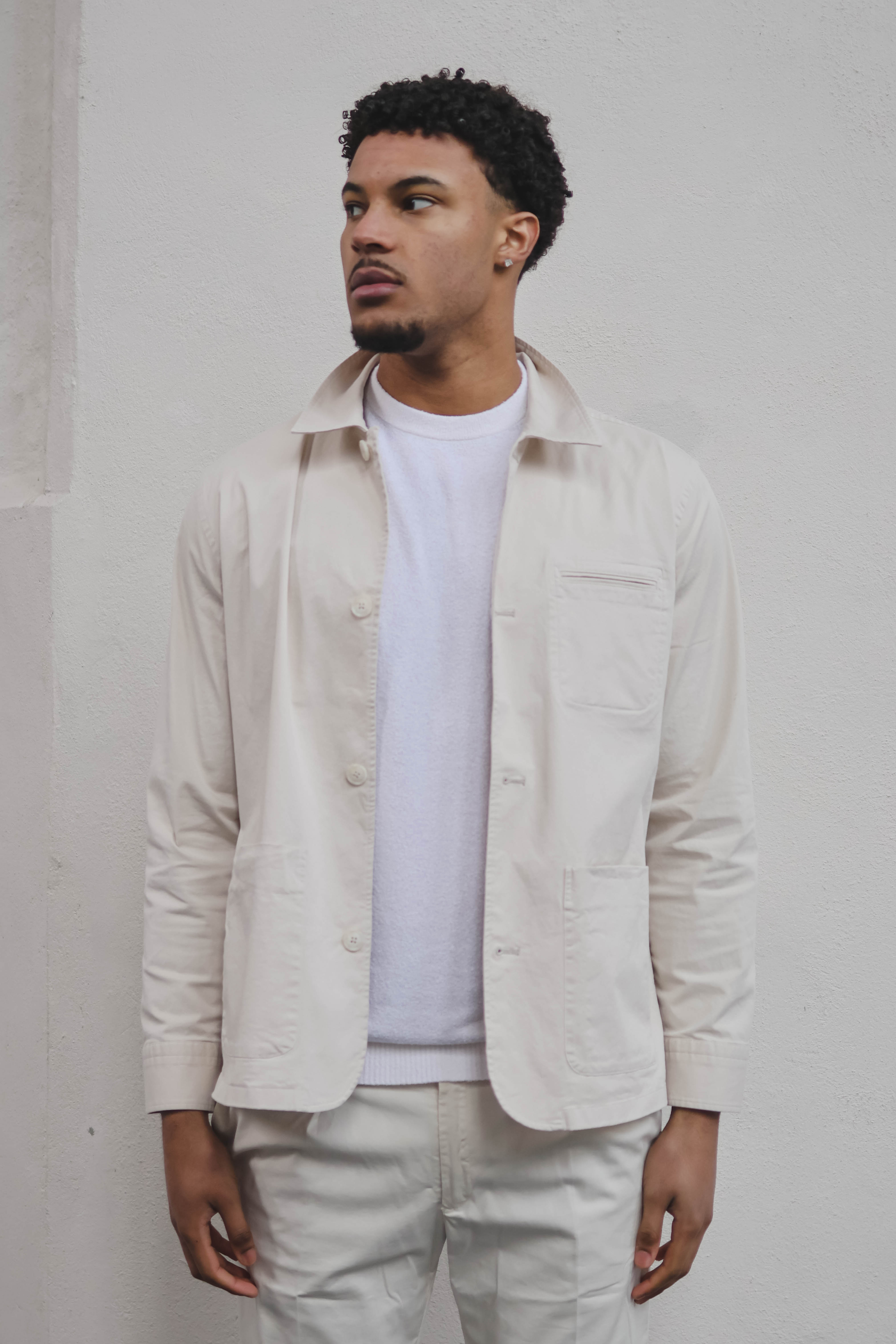Circolo Heren Overshirt Beige 1