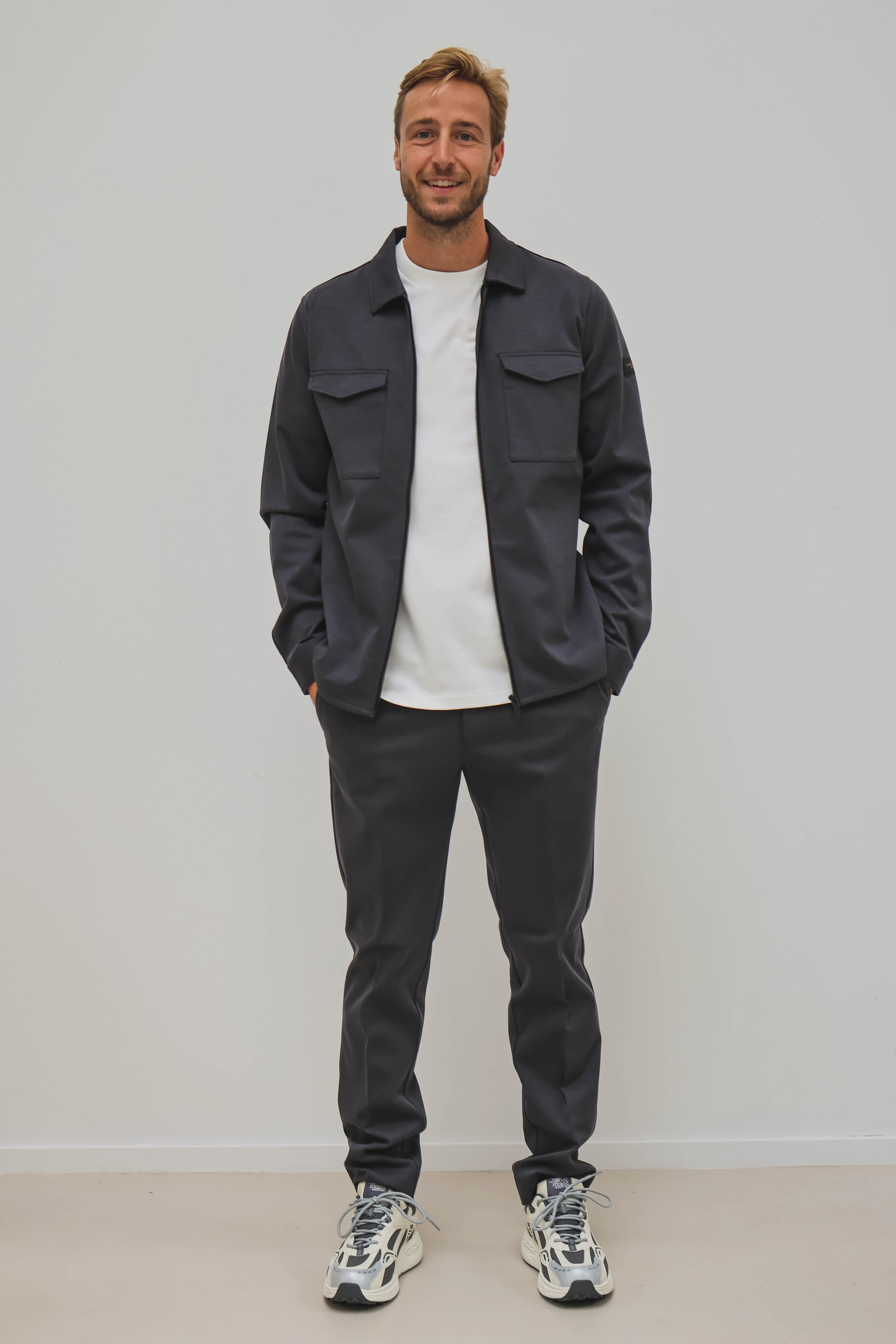 Cavallaro Heren Overshirt Blauw 2