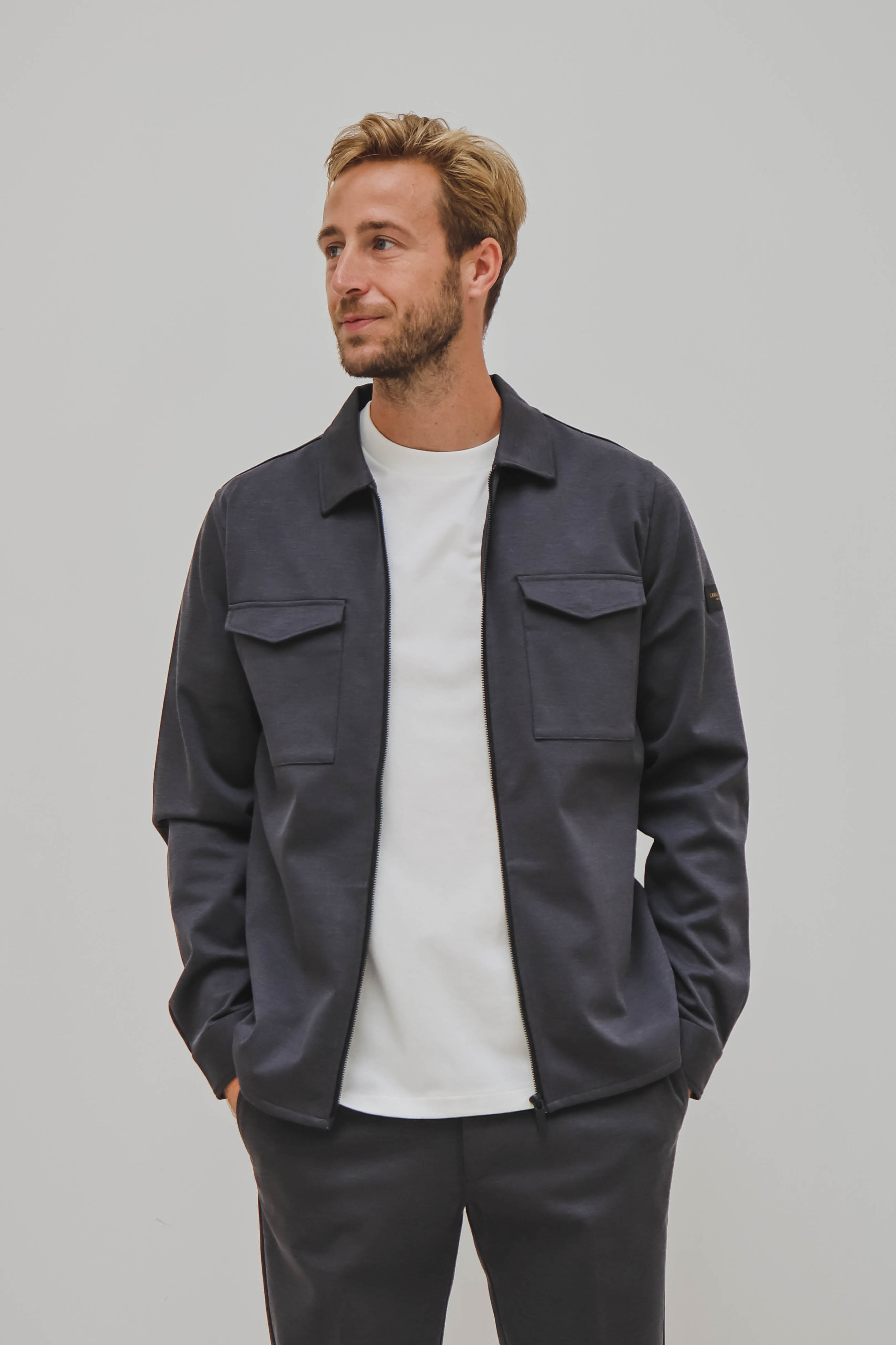 Cavallaro Heren Overshirt Blauw 1