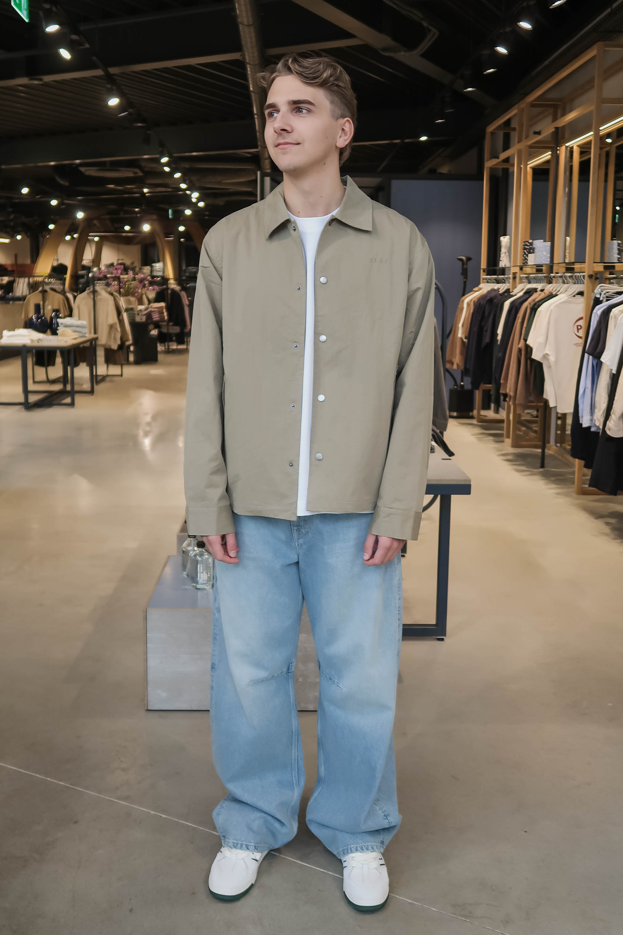 OLAF Heren Overshirt Beige 2