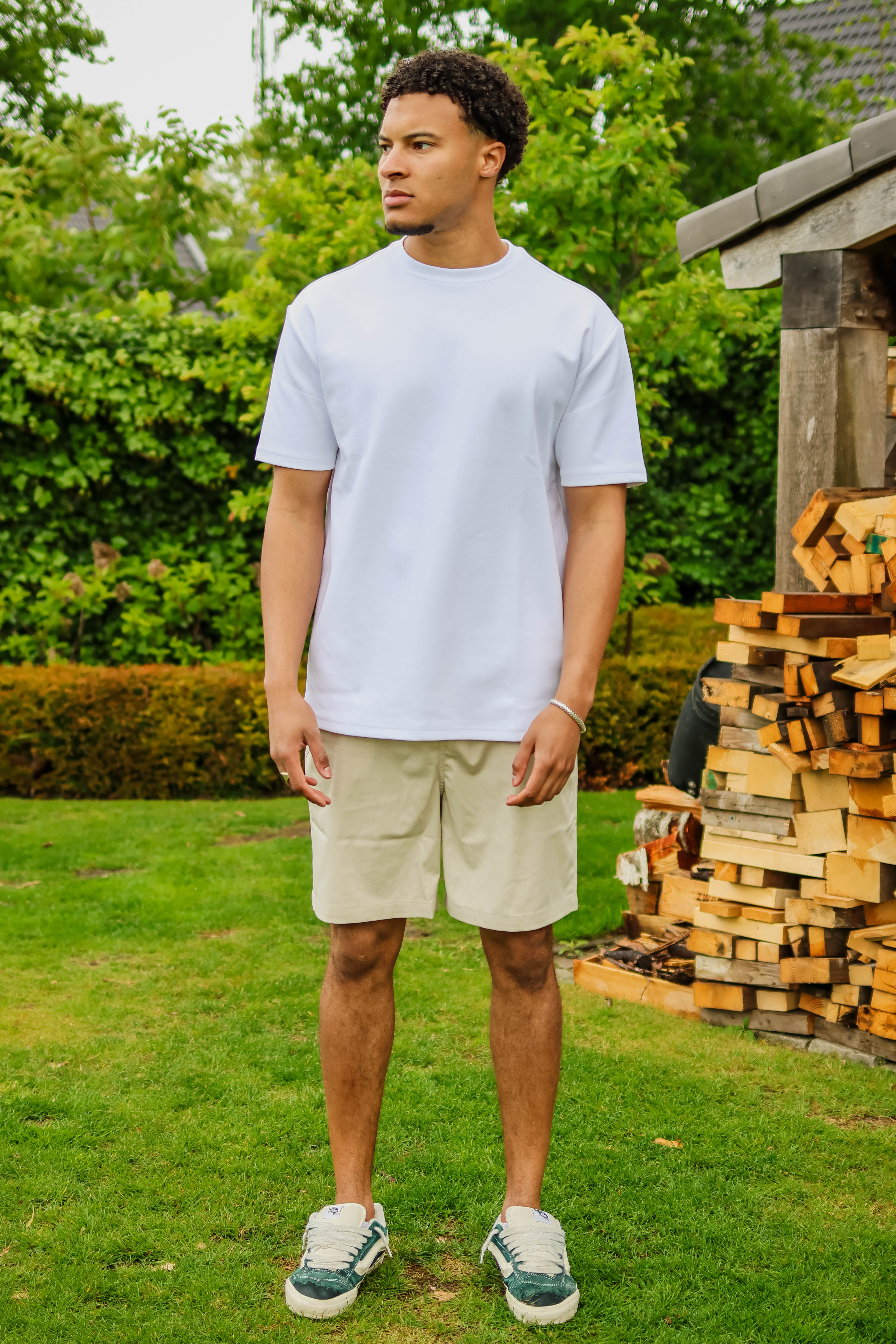 LAW OF THE SEA Heren Short Denim Beige 2